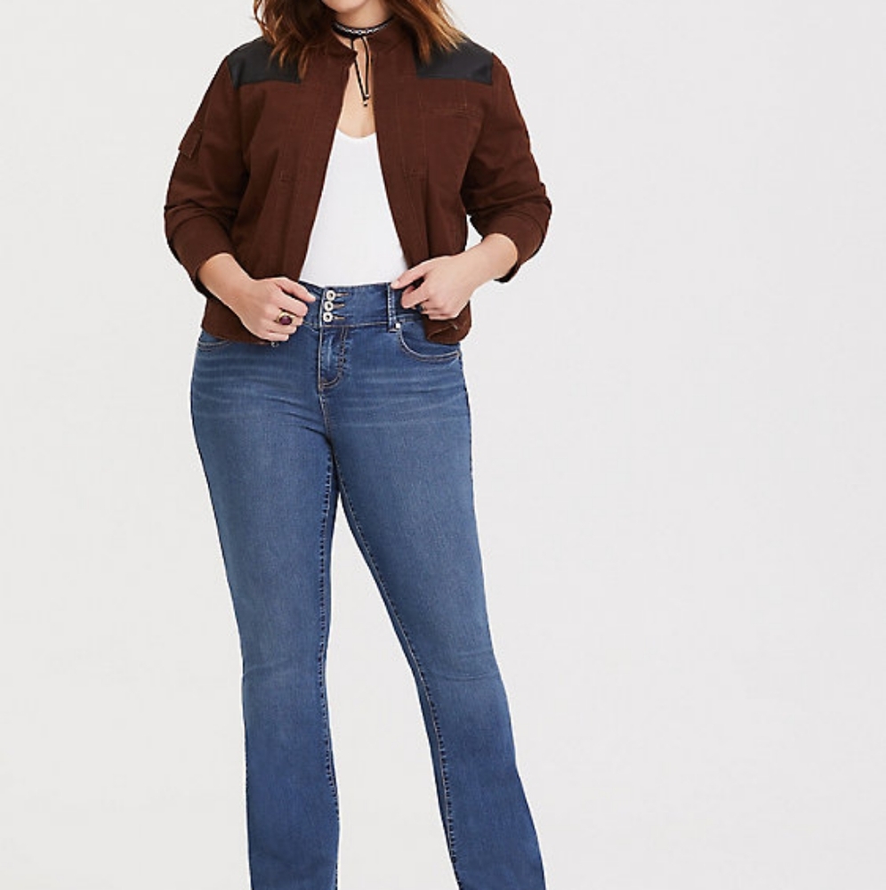 ISO! HER UNIVERSE STAR WARS SOLO BROWN JACKET - Picture 2 of 4